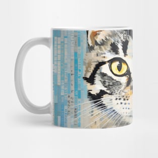 Cat Animal Pet Art Decor Paint Mosaic Mug